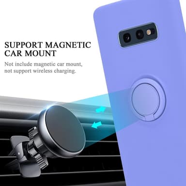 Deksel Samsung Galaxy S10e Ring Case (lilla)
