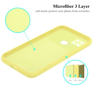 Xiaomi RedMi 10C / POCO C40 silikondeksel case (gul)