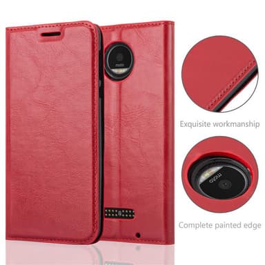 Motorola MOTO Z PLAY lommebokdeksel case (rød)