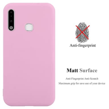Deksel Samsung Galaxy A70e Silikon cover (rosa)