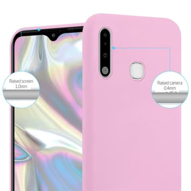 Deksel Samsung Galaxy A70e Silikon cover (rosa)