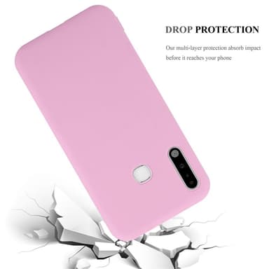 Deksel Samsung Galaxy A70e Silikon cover (rosa)