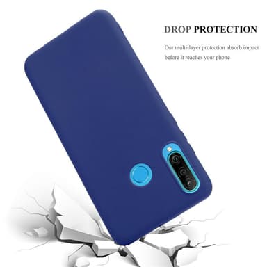 Deksel Huawei P30 LITE Silikon cover (blå)