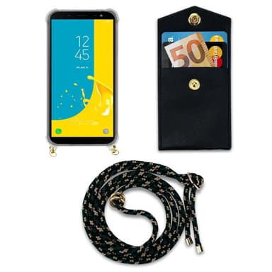 Samsung Galaxy J6 2018 Deksel med Halskjede (brun)