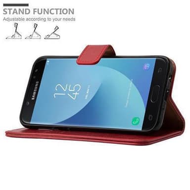 Samsung Galaxy J7 2017 lommebokdeksel etui (rød)