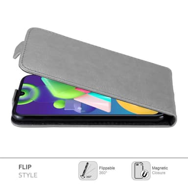 Samsung Galaxy M21 / M30s deksel flip cover (grå)
