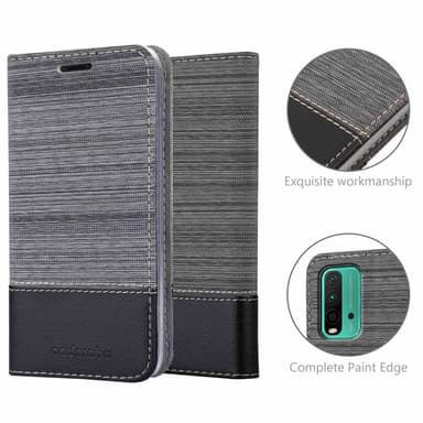 Xiaomi RedMi 9T / POCO M3 lommebokdeksel etui (grå)