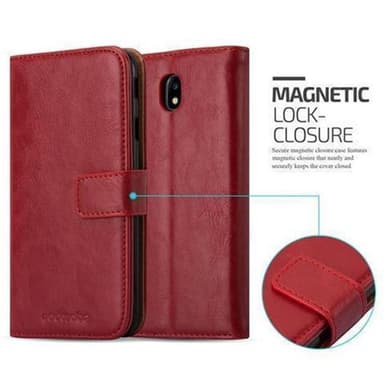 Samsung Galaxy J7 2017 lommebokdeksel etui (rød)