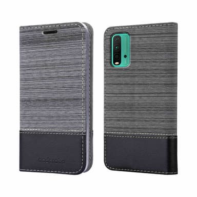 Xiaomi RedMi 9T / POCO M3 lommebokdeksel etui (grå)