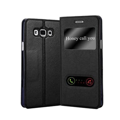 Samsung Galaxy A7 2015 lommebokdeksel cover (svart)