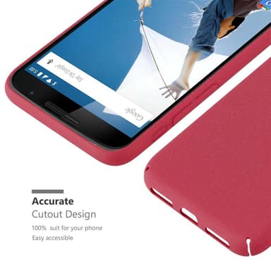 Motorola Google NEXUS 6 Hardt Deksel Cover (rød)