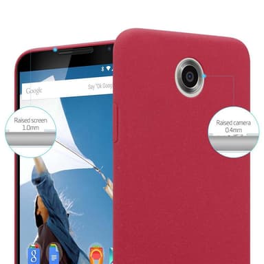 Motorola Google NEXUS 6 Hardt Deksel Cover (rød)