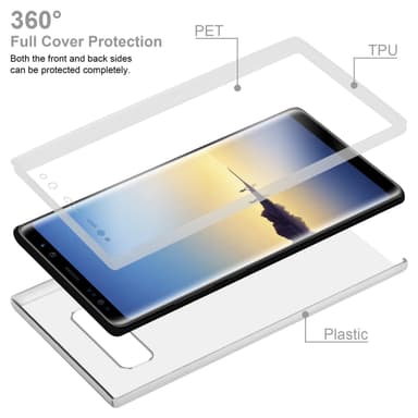 Samsung Galaxy NOTE 8 Deksel 360 Case Cover