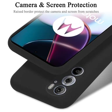 Motorola EDGE+ silikondeksel case (Svart)