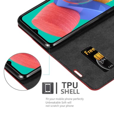 Samsung Galaxy M33 5G lommebokdeksel case (rød)