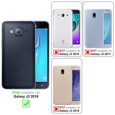 Samsung Galaxy J3 2016 lommebokdeksel etui (grå)