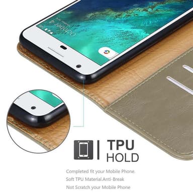 Google PIXEL lommebokdeksel etui (brun)