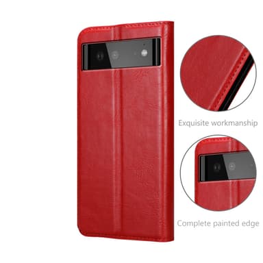 Google PIXEL 6 lommebokdeksel case (rød)