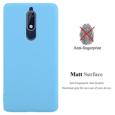 Deksel Nokia 5.1 Silikon cover (blå)