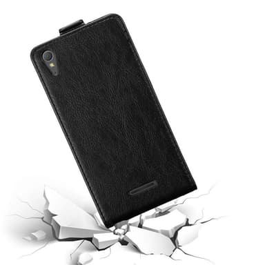 Sony Xperia T3 deksel flip cover (svart)