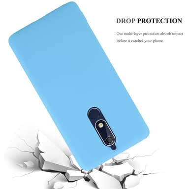 Deksel Nokia 5.1 Silikon cover (blå)