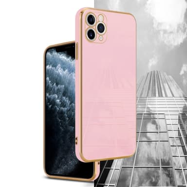 iPhone 11 PRO MAX silikondeksel case (rosa)