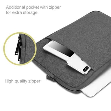 Laptopveske deksel 13.3 Toll (grå)
