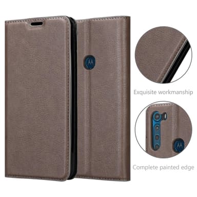 Motorola ONE FUSION+ lommebokdeksel case (brun)