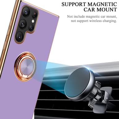 Samsung Galaxy S22 ULTRA silikondeksel case (lilla)