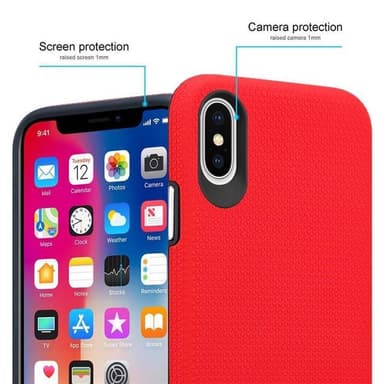 iPhone X / XS Deksel Case Cover (rød)