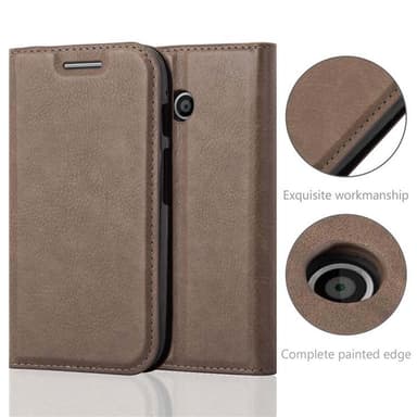 Motorola MOTO E1 lommebokdeksel case (brun)