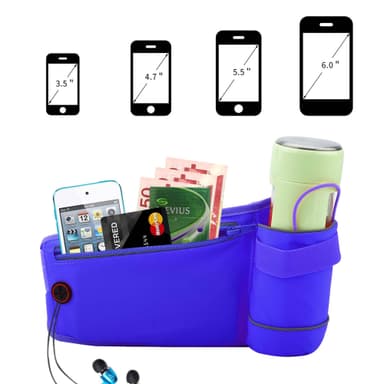Midjeväska/mobilväska justerbar Mobiltelefon