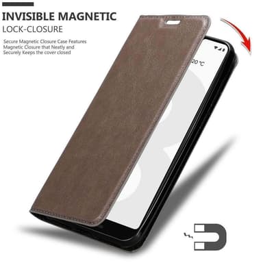 Google PIXEL 3 XL lommebokdeksel case (brun)