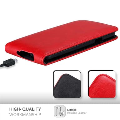 Samsung Galaxy A3 2015 deksel flip cover (rød)