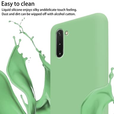 Deksel Samsung Galaxy NOTE 10 med Halskjede (grønn)