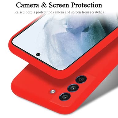 Samsung Galaxy S21 FE silikondeksel case (rød)