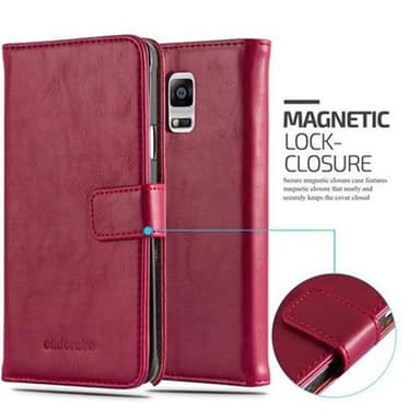 Samsung Galaxy NOTE 4 lommebokdeksel etui (rød)