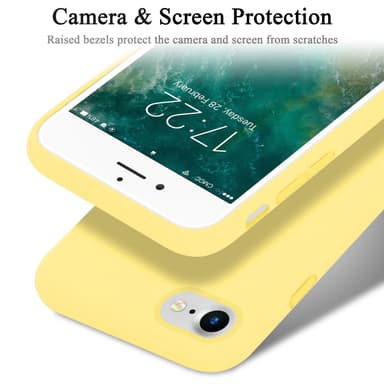 iPhone 7 / 7S / 8 / SE 2020 silikondeksel case (gul)
