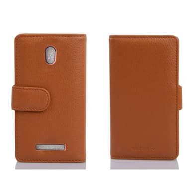 HTC Desire 500 lommebokdeksel etui (brun)