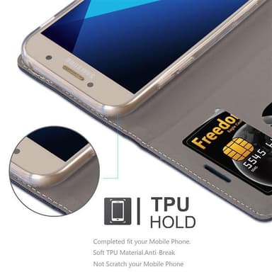 Samsung Galaxy A3 2017 lommebokdeksel etui (blå)