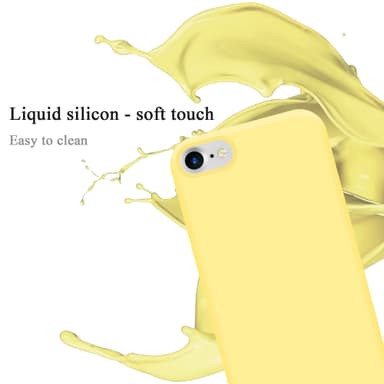 iPhone 7 / 7S / 8 / SE 2020 silikondeksel case (gul)