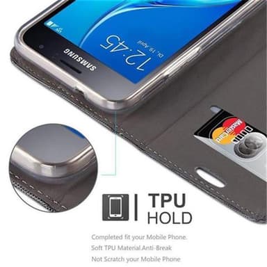 Samsung Galaxy J1 2016 lommebokdeksel etui (grå)