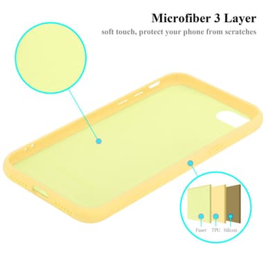 iPhone 7 / 7S / 8 / SE 2020 silikondeksel case (gul)