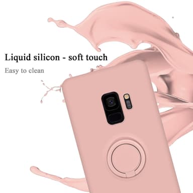 Deksel Samsung Galaxy S9 Ring Case (rosa)