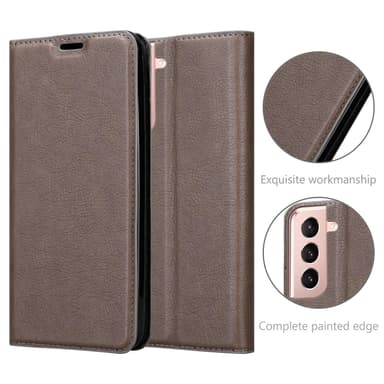Samsung Galaxy S21 PLUS lommebokdeksel case (brun)