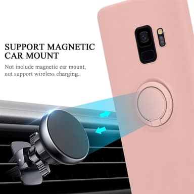 Deksel Samsung Galaxy S9 Ring Case (rosa)