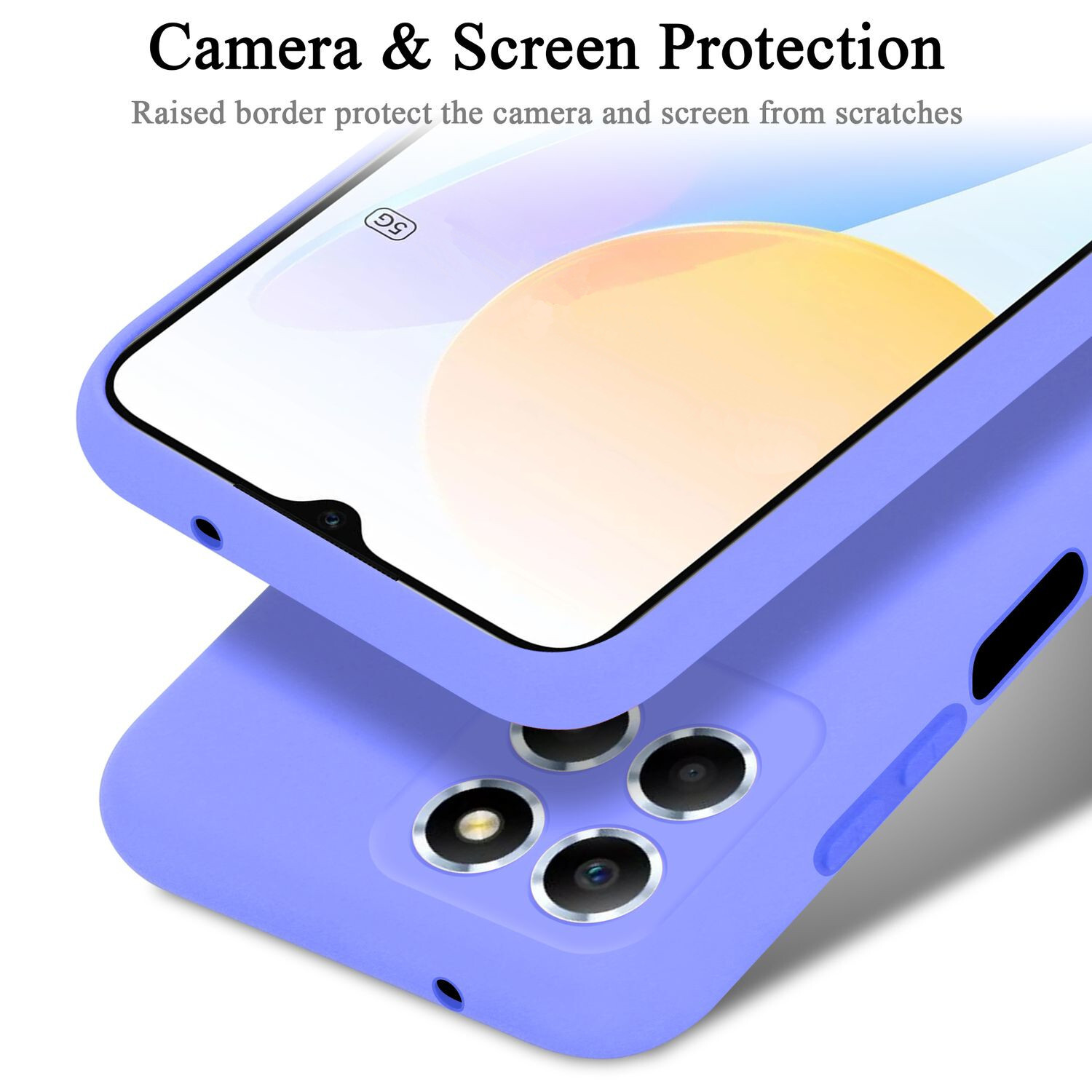 Honor X8 5G silikondeksel case (Lilla)