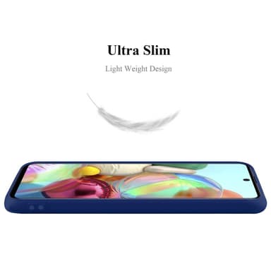 Deksel Samsung Galaxy A71 5G Silikon cover (blå)