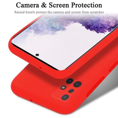 Samsung Galaxy A71 4G silikondeksel case (rød)