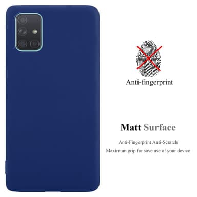 Deksel Samsung Galaxy A71 5G Silikon cover (blå)